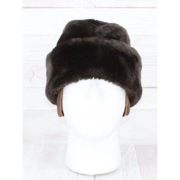 Union Made Accessories Vintage Union Made Unisex Brown Fur Lined